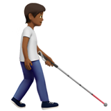 Person with White Cane Facing Right: Medium-Dark Skin Tone, the previous design
