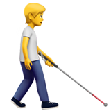 Person with White Cane Facing Right, the previous design