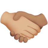 Handshake: Medium-Light Skin Tone, Medium Skin Tone, the previous design