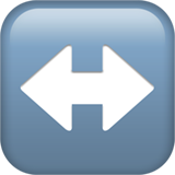 Left-Right Arrow as drawn by Apple in iOS 18.4