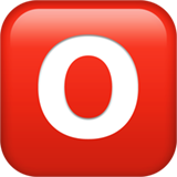 O button (blood type) as rendered by Apple