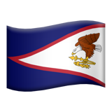 flag: American Samoa as rendered by Apple