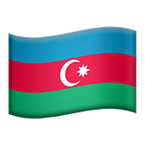 flag: Azerbaijan as rendered by Apple