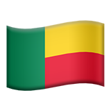 Flagge: Benin as rendered by Apple