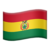 flag: Bolivia as rendered by Apple