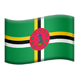 flag: Dominica as rendered by Apple