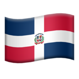 flag: Dominican Republic as rendered by Apple