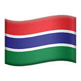 flag: Gambia as rendered by Apple