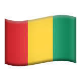 flag: Guinea as rendered by Apple