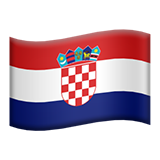 flag: Croatia as rendered by Apple