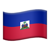 flag: Haiti as rendered by Apple