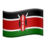 flag: Kenya as rendered by Apple