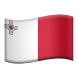 flag: Malta as rendered by Apple