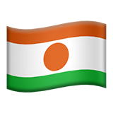 Flagge: Niger as rendered by Apple