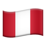 bandeira: Peru as rendered by Apple