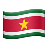 flag: Suriname as rendered by Apple