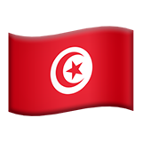 flag: Tunisia as rendered by Apple