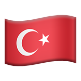 flag: Türkiye as rendered by Apple