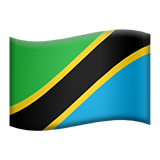 flag: Tanzania as rendered by Apple