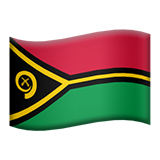 flag: Vanuatu as rendered by Apple