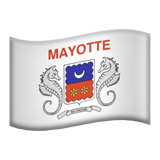flag: Mayotte as rendered by Apple