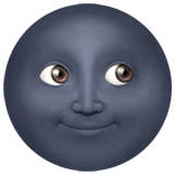 new moon face as rendered by Apple