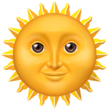 sun with face as rendered by Apple