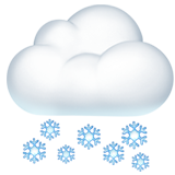 cloud with snow as rendered by Apple