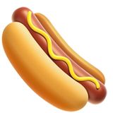 hot dog as rendered by Apple