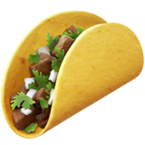 taco as rendered by Apple