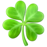 four leaf clover as rendered by Apple