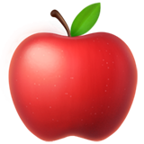 red apple as rendered by Apple