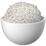 cooked rice as rendered by Apple