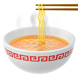 steaming bowl as rendered by Apple