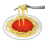 spaghetti as rendered by Apple