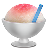 shaved ice as rendered by Apple