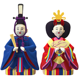 Japanese dolls as rendered by Apple