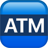 ATM sign as rendered by Apple