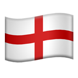 flag: England as rendered by Apple