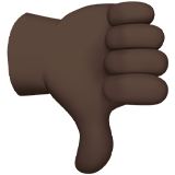 thumbs down: dark skin tone as rendered by Apple