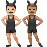 Men with Bunny Ears: Light Skin Tone, Medium Skin Tone, the design in this release