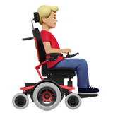Man in Motorized Wheelchair Facing Right: Medium-Light Skin Tone, the design in this release