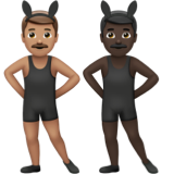 Men with Bunny Ears: Medium Skin Tone, Dark Skin Tone, the design in this release