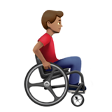 Man in Manual Wheelchair Facing Right: Medium Skin Tone, the design in this release