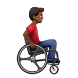 Man in Manual Wheelchair Facing Right: Medium-Dark Skin Tone, the design in this release