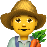 man farmer as rendered by Apple