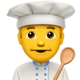 man cook as rendered by Apple