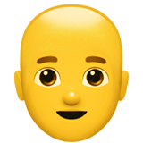 man: bald as rendered by Apple