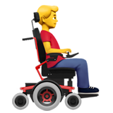 Man in Motorized Wheelchair Facing Right, the design in this release