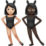 Women with Bunny Ears: Light Skin Tone, Dark Skin Tone, the design in this release